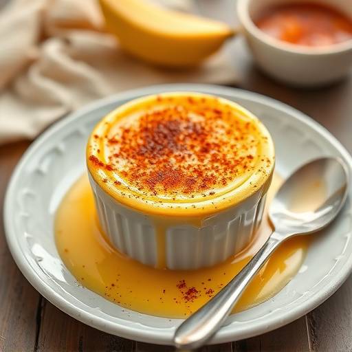 Crema catalana, un postre cremoso con base de natillas y una capa crujiente de caramelo quemado.